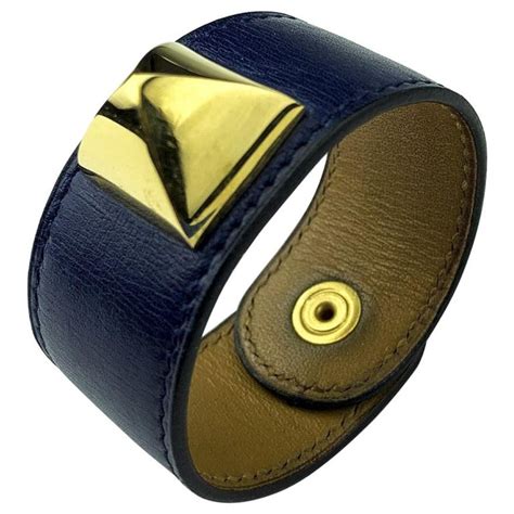 hermes blue leather bracelet|hermes leather bracelet men.